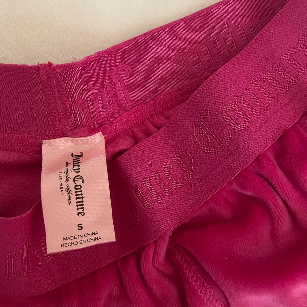 Juicy Couture pink polyester pants